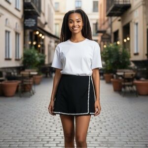 Belle by Kim Gravel Black Mini Skirt